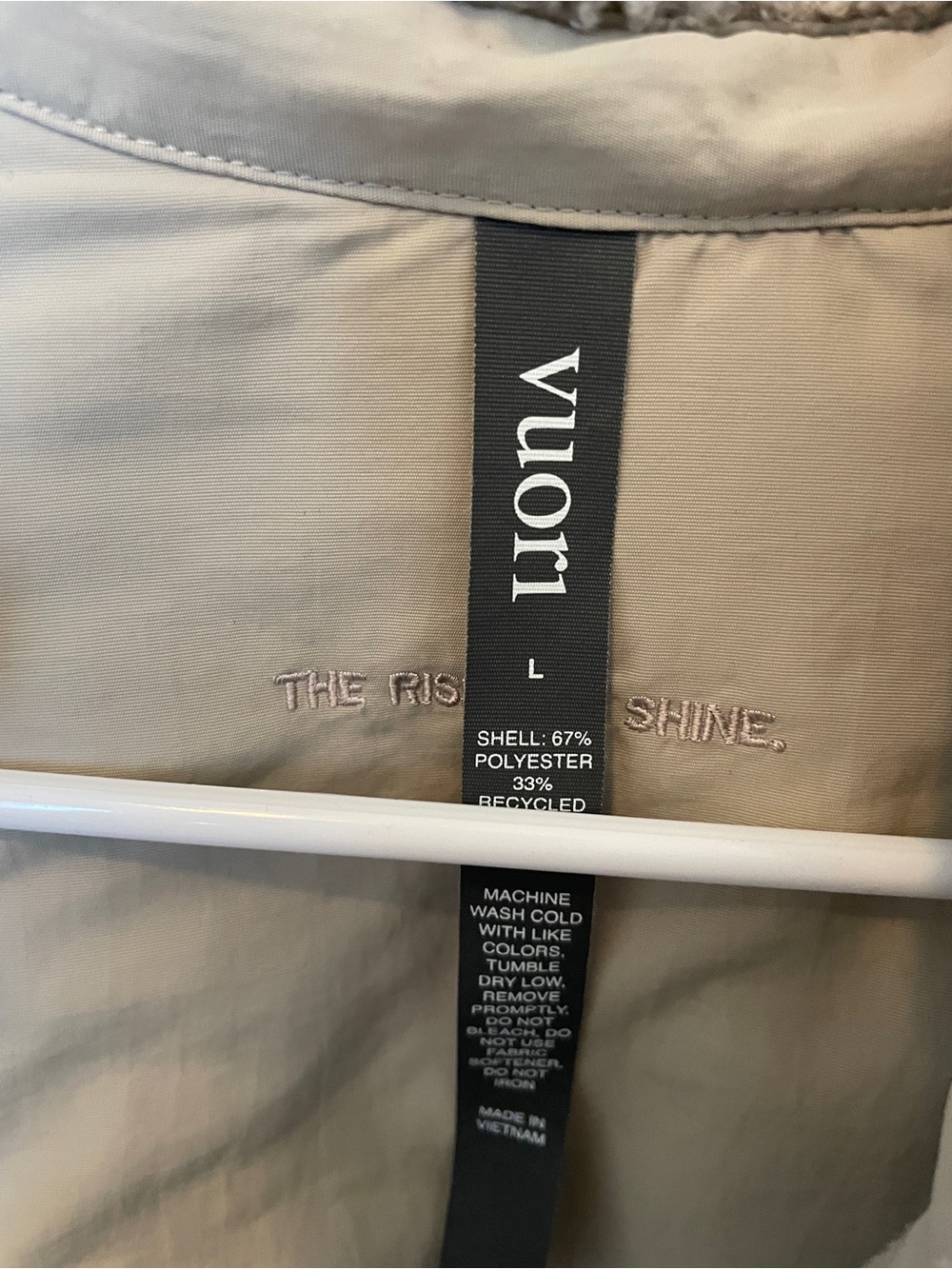 Vuori Cozy Taupe Sherpa Shacket - Picture 4 of 5